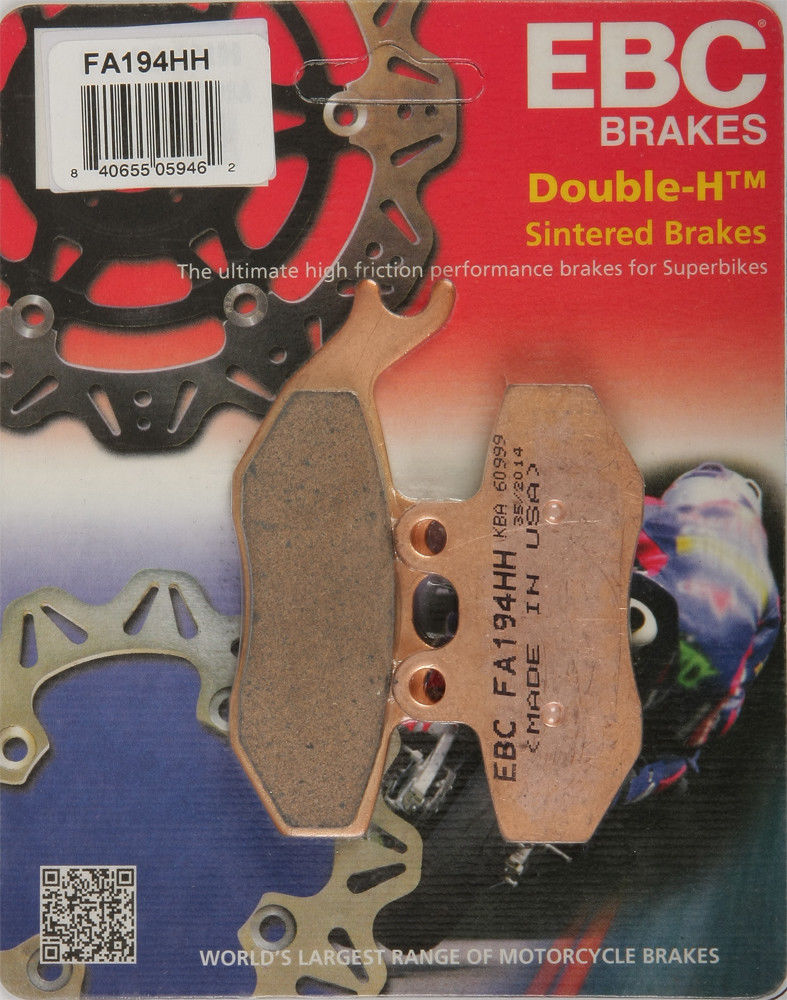 EBC Brakes Double-H Sintered Superbike Brake Pads Front - FA194HH EBC Brakes Double-H Sintered Superbike Brake Pads Front - FA194HH